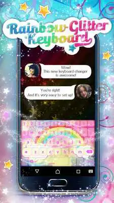 Play Rainbow Glitter Keyboard