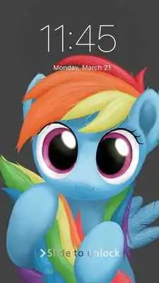Play Rainbow Horse Shy Little Pony Art Phone Lock Play Rainbow Horse Shy Little Pony Art Phone Lock
