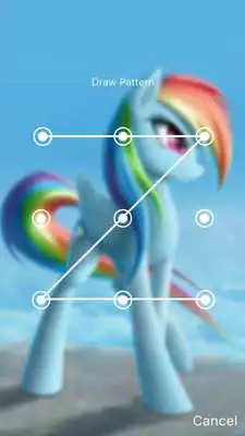 Play Rainbow Horse Shy Little Pony Art Phone Lock Play Rainbow Horse Shy Little Pony Art Phone Lock