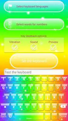Play Rainbow Keyboard Theme