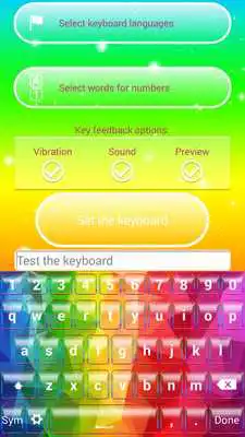 Play Rainbow Keyboard Theme