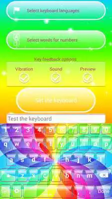Play Rainbow Keyboard Theme