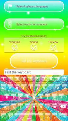 Play Rainbow Keyboard Theme