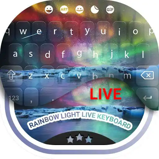 Play Rainbow Light Keyboard APK