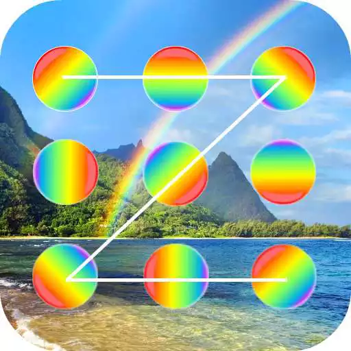 Free play online Rainbow lock screen APK