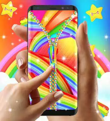 Play Rainbow lock screen
