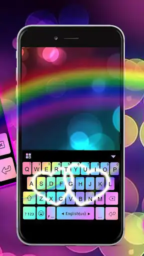 Play Rainbow Love Fonts Keyboard as an online game Rainbow Love Fonts Keyboard with UptoPlay