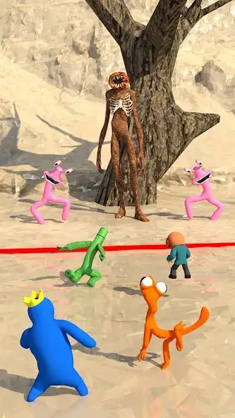 Play Rainbown Monster Party as an online game Rainbown Monster Party with UptoPlay