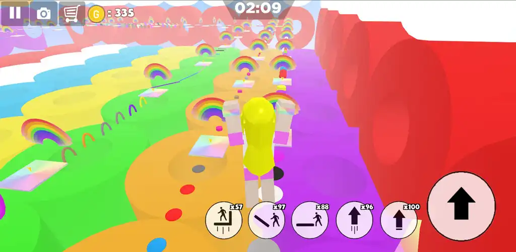 Play Rainbow Parkour sweet Girl  and enjoy Rainbow Parkour sweet Girl with UptoPlay