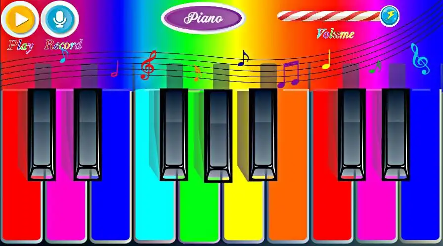 Play Rainbow Piano  and enjoy Rainbow Piano with UptoPlay
