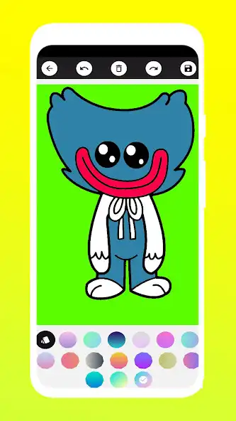 Play Rainbow poppy coloring game  and enjoy Rainbow poppy coloring game with UptoPlay