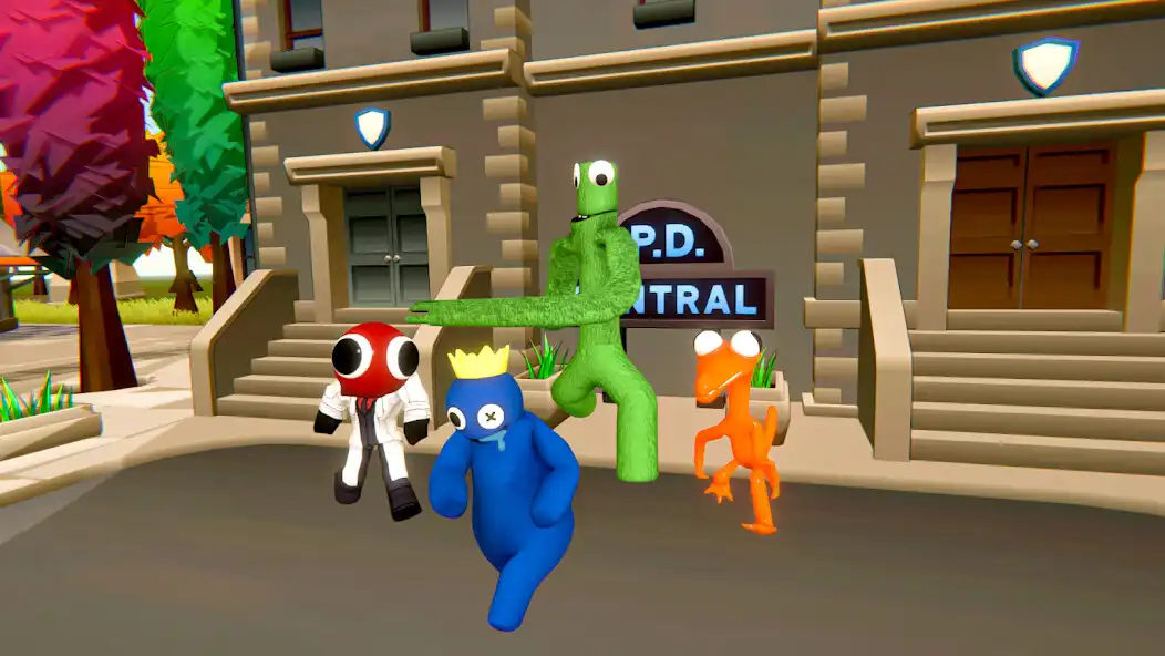 Play Rainbow Rope Monster Game City as an online game Rainbow Rope Monster Game City with UptoPlay