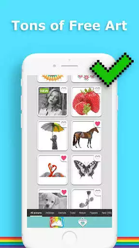 Play Rainbow Sandbox: Adult Coloring Books, Color Pages as an online game Rainbow Sandbox: Adult Coloring Books, Color Pages with UptoPlay