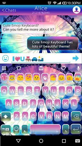 Play Rainbow Sky Emoji Keyboard