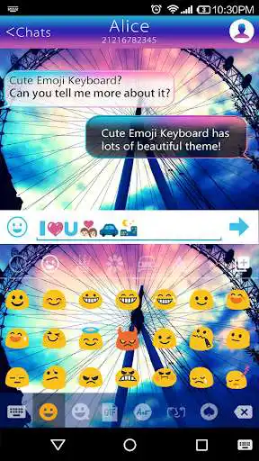 Play Rainbow Sky Emoji Keyboard