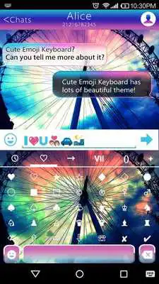 Play Rainbow Sky Emoji Keyboard