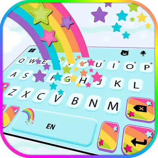 Play Rainbow Stars Keyboard Theme APK