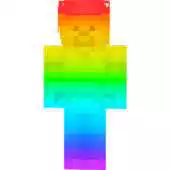 Free play online Rainbow Steve Skin APK