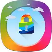 Free play online Rainbow Theme Lock Screen APK