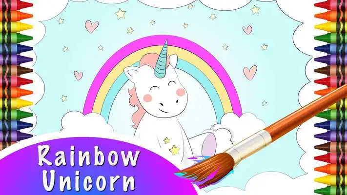 Play Rainbow Unicorn Coloring