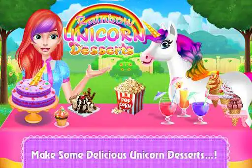 Play Rainbow Unicorn Desserts