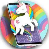 Free play online Rainbow Unicorn Keyboard Theme 2018 APK