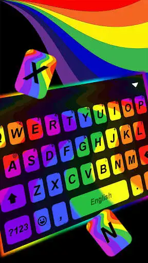 Play Rainbow Wave Live Keyboard Background as an online game Rainbow Wave Live Keyboard Background with UptoPlay