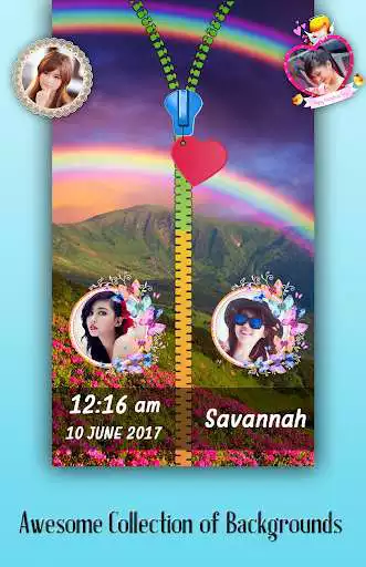Play Rainbow Zipper Lock Screen  and enjoy Rainbow Zipper Lock Screen with UptoPlay