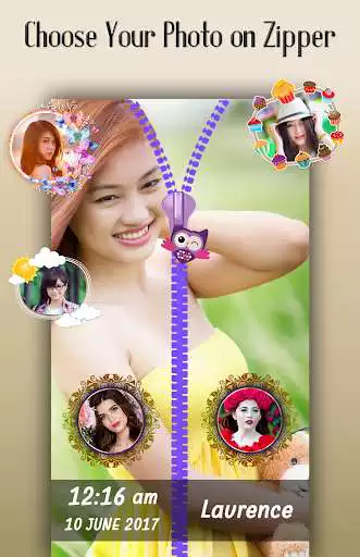 Play Rainbow Zipper Lock Screen as an online game Rainbow Zipper Lock Screen with UptoPlay
