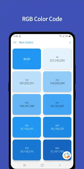 Play Rain Colors - Color Palette as an online game Rain Colors - Color Palette with UptoPlay