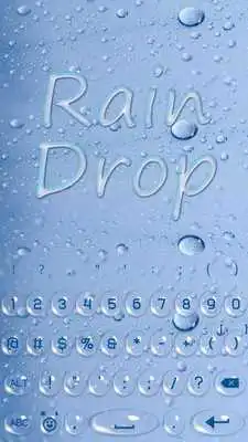 Play Rain Drop Keyboard Theme