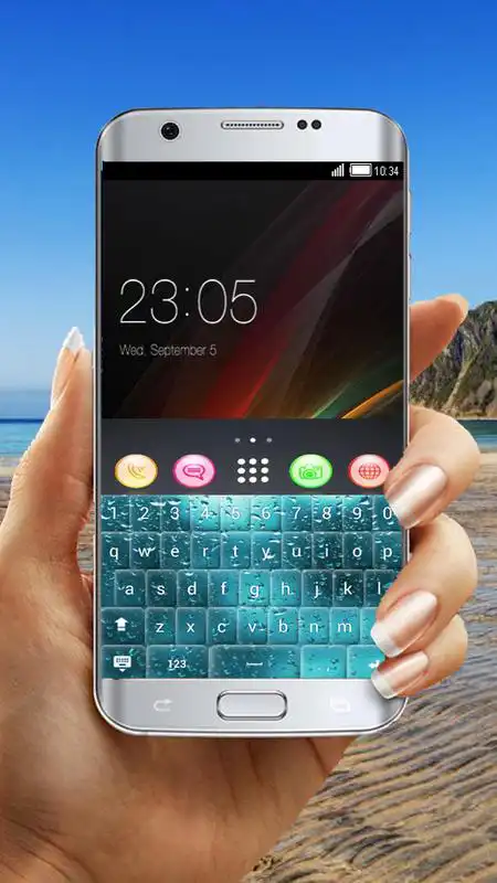 Play Rain drops Keyboard Glass