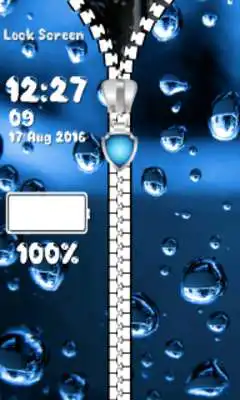 Play Rain Drops Zipper Lock Screen Play Rain Drops Zipper Lock Screen