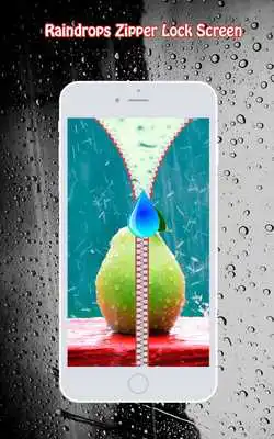 Play Rain Drops Zipper Lock Screen Play Rain Drops Zipper Lock Screen