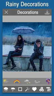 Play Rain Overlay Effects on Photo Play Rain Overlay Effects on Photo