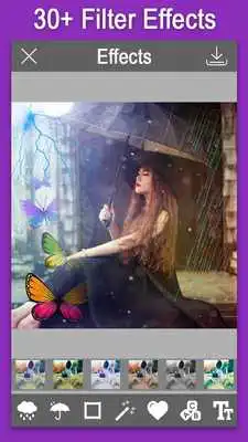 Play Rain Overlay Effects on Photo Play Rain Overlay Effects on Photo