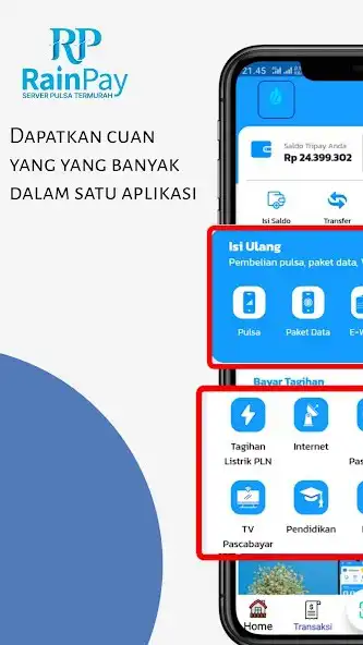 Play RAINPAY: Server Pulsa Termurah  and enjoy RAINPAY: Server Pulsa Termurah with UptoPlay