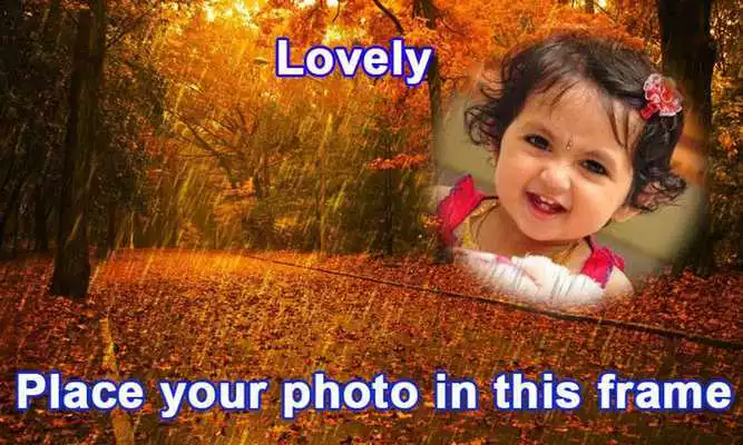 Play Rain photo frame effects