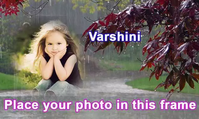 Play Rain photo frame effects