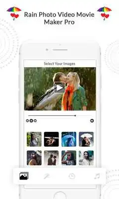 Play Rain Photo to Video Maker - Music Slideshow maker