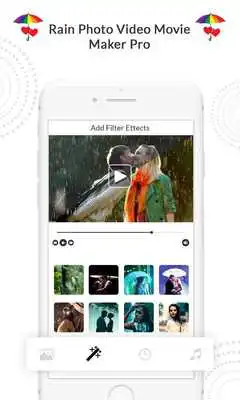 Play Rain Photo to Video Maker - Music Slideshow maker