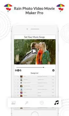 Play Rain Photo to Video Maker - Music Slideshow maker