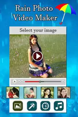 Play Rain Photo Video Maker