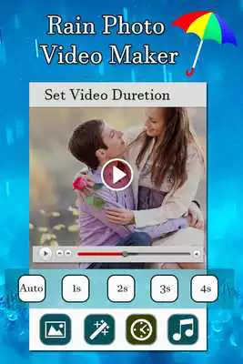 Play Rain Photo Video Maker