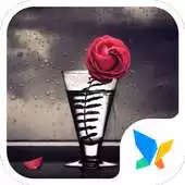 Free play online Rain Rose 91 Launcher Theme APK