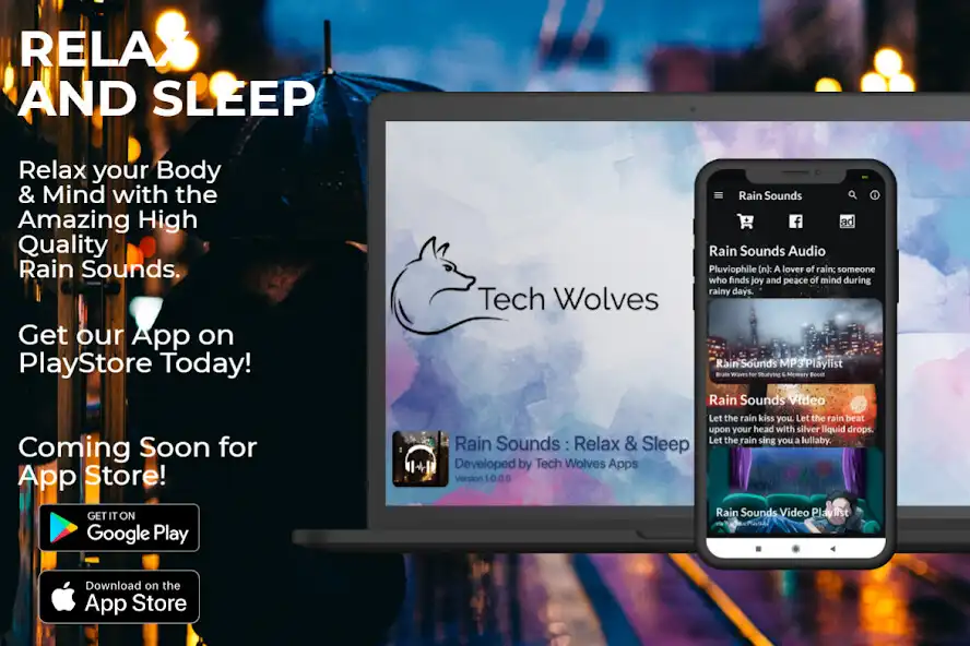 Play Rain Sounds : Relaxing Sleep  and enjoy Rain Sounds : Relaxing Sleep with UptoPlay