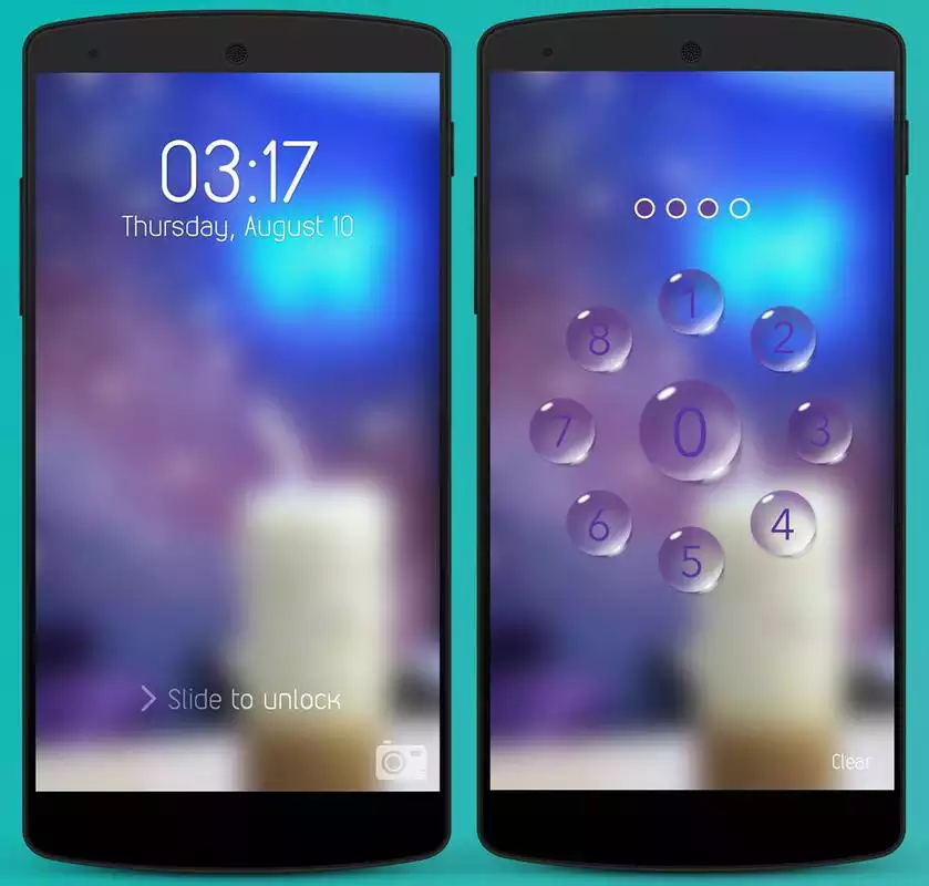 Play Rain Theme Screen Lock
