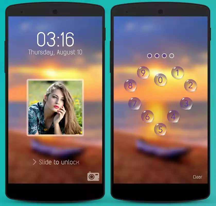 Play Rain Theme Screen Lock
