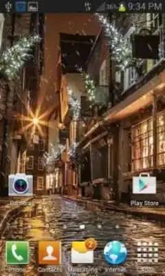 Play Rainy Christmas Night LWP