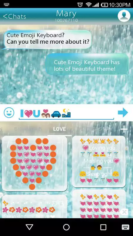 Play Rainy Days Keyboard Emoji